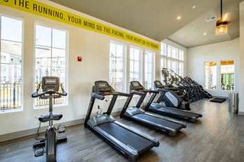 Fitness center with 24  hour indoor/outdoor access to yoga/spin room, and virtual personal training with Echelon mirrors